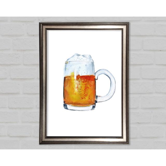 Beer Time 3 Framed Print Ivy Bronx Size: 29.7cm H x 21cm W x 1.5cm D on Productcaster.