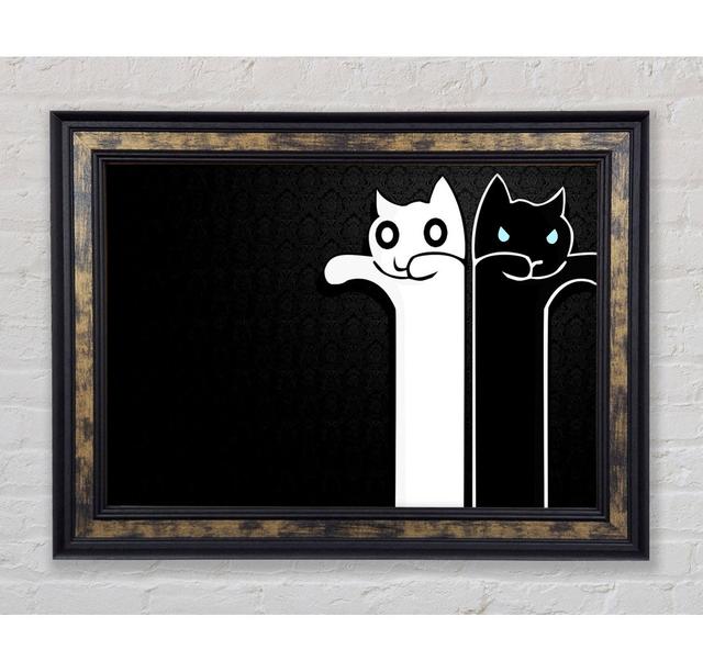 Zombie Cats - Single Picture Frame Art Prints Bright Star Size: 100cm H x 141.4cm W x 8cm D on Productcaster.