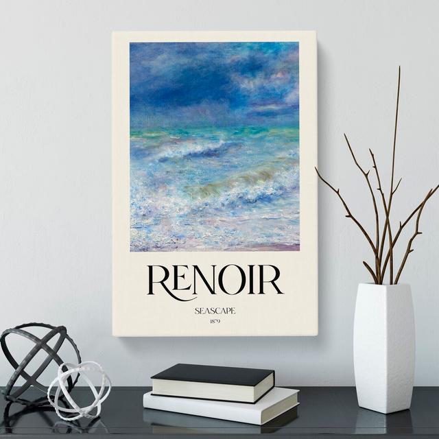 Seascape Print by Pierre-Auguste Renoir - Wrapped Canvas Painting East Urban Home Size: 60cm H x 40cm W x 3cm D on Productcaster.