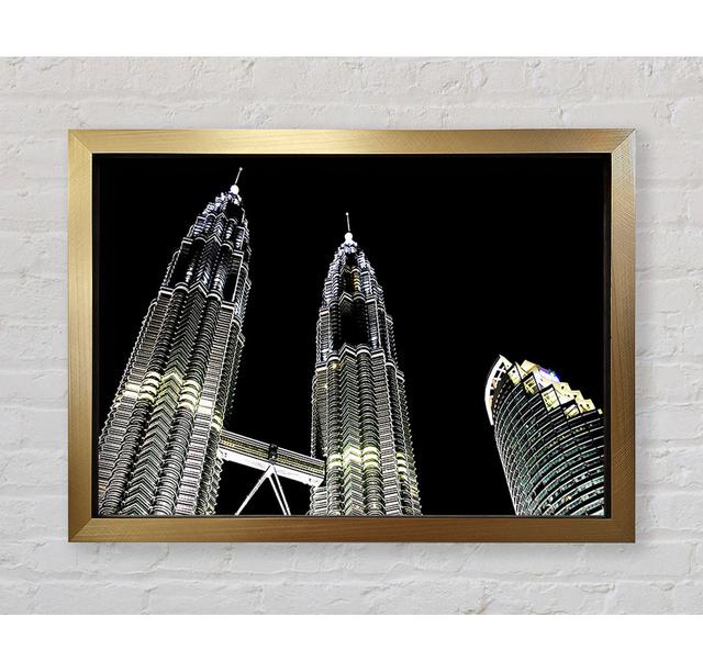 Saudi Arabia Night Lights - Single Picture Frame Art Prints Bright Star Size: 84.1cm H x 118.9cm W x 3.4cm D on Productcaster.