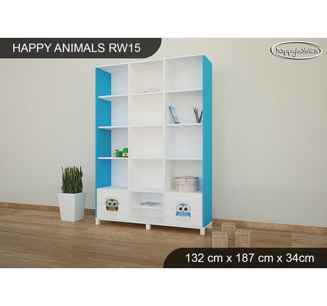 132 cm Bücherregal Happy Babies Farbe: Blau on Productcaster.