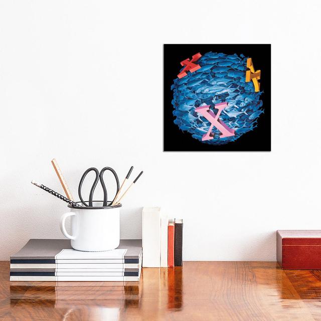 X Marks The Spot by James Ormiston - Gallery-Wrapped Canvas Giclée on Canvas Brayden Studio Size: 30.48cm H x 30.48cm W, Format: Wrapped Canvas on Productcaster.