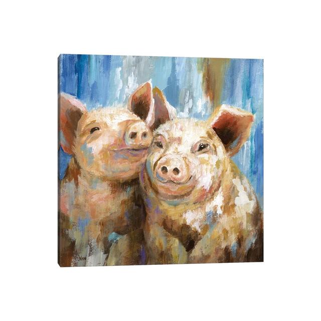 Mud Buddies by Nan - Painting on Canvas Brambly Cottage Format: Wrapped Canvas, Size: 45.72cm H x 45.72cm W x 3.81cm D on Productcaster.