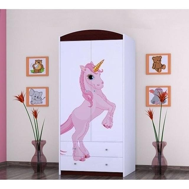 Maio 2 Door Wardrobe Zoomie Kids Colour: Black on Productcaster.