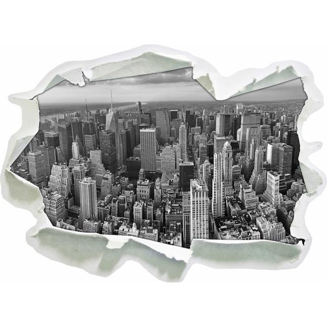 Wandtattoo New York Skyline East Urban Home Größe: 67 cm H x 92 cm B x 0,02 cm T on Productcaster.