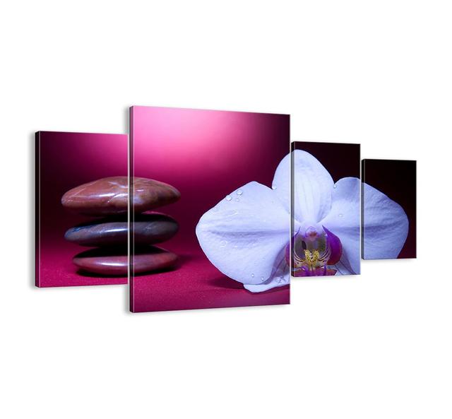 A Study of Freshness in Purple - 4 Piece Unframed Photograph Print Set on Canvas Bloomsbury Market Size: 90cm H x 160cm W x 1.8cm D on Productcaster.