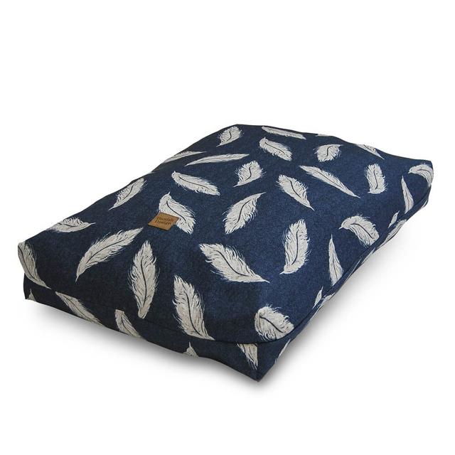 Retreat Eco-Wellness Dog Pad Danish Design Size: 26cm H X 138cm W X 87cm D, Colour: Navy/Stone on Productcaster.