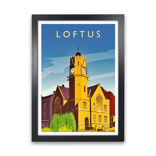 Loftus 2 Portrait by Richard O'Neill - Graphic Art Corrigan Studio Format: Black Framed, Size: 46cm H x 34cm W x 3cm D on Productcaster.