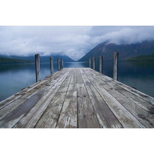 Pier On Lake Rotoiti by Matejay - Wrapped Canvas Print Alpen Home Size: 51cm H x 76cm W x 3.8cm D on Productcaster.