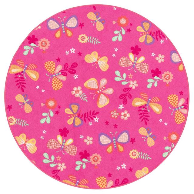 Friesen Tufted Pink Rug Harriet Bee Rug Size: Square 133cm on Productcaster.