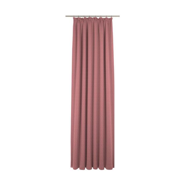 Sunday 82% Polyester And 18% Cotton Semi Sheer Pinch Pleat Curtain Panel Wirth Curtain Colour: Red, Panel Size: 142cm Width x 375cm Drop on Productcaster.