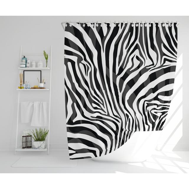 Sighwaldi Polyester Shower Curtain Bloomsbury Market Size: 168cm H x 168cm W on Productcaster.