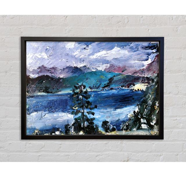 Lovis Corinth Walchensee With Larch Framed Print Union Rustic Size: 84.1cm H x 118.9cm W x 3.3cm D, Format: Walnut Framed Canvas on Productcaster.