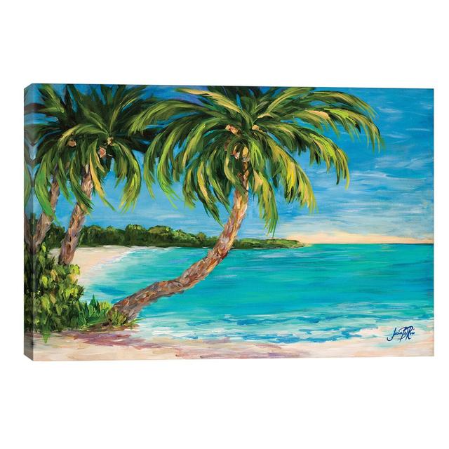 Palm Cove by Julie Derice - Wrapped Canvas Painting Print Highland Dunes Size: 20.32cm H x 30.48cm W x 1.91cm D on Productcaster.