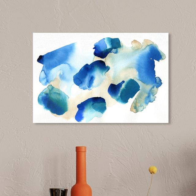 Crystal Clear Blue - Wrapped Canvas Print East Urban Home Size: 76.2 cm H x 114.3 cm W on Productcaster.