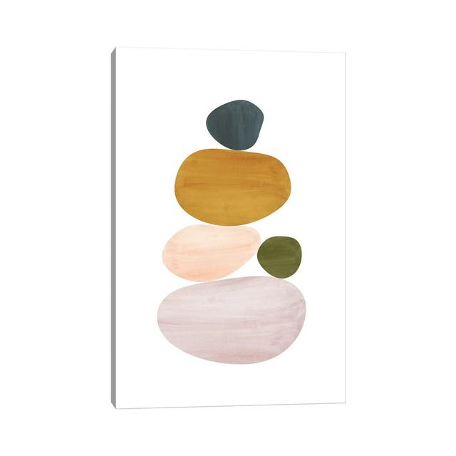 Abstract Stones by Whales Way - Painting Print on Canvas Ebern Designs Format: Wrapped Canvas, Size: 66.04cm H x 45.72cm W x 1.91cm D on Productcaster.