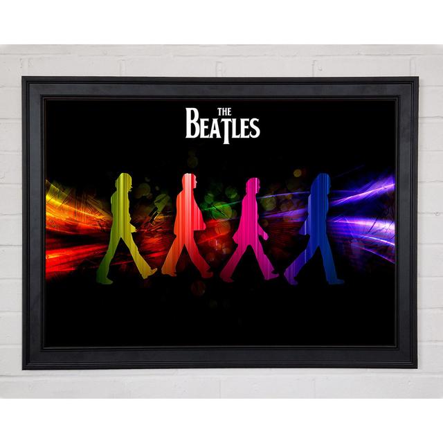 The Beatles Rainbow Walk - Einzelne Bilderrahmen Kunstdrucke Rosalind Wheeler Größe: 42 cm H x 59,7 cm B x 1,5 cm T on Productcaster.