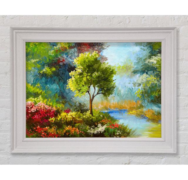 The Tree In The Beautiful Woodland Framed Print Rosalind Wheeler Size: 21cm H x 42cm W on Productcaster.