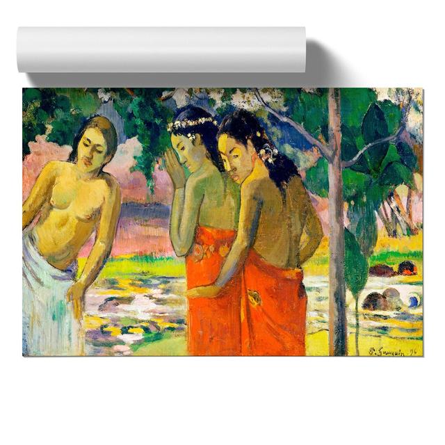 Three Tahitian Women by Paul Gauguin - No Frame Painting East Urban Home Size: 42cm H x 59cm W x 0.1cm D on Productcaster.