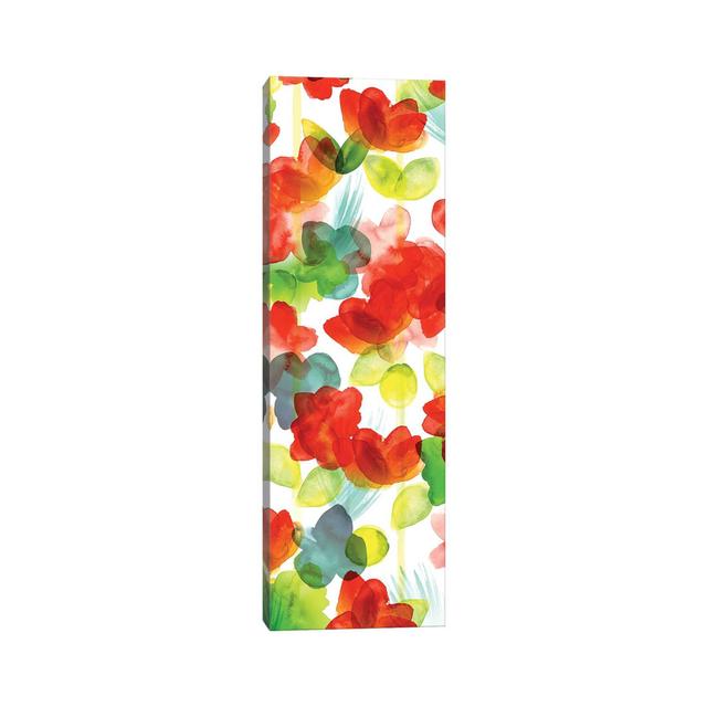 Tropical Floral Panel I NLI19 Ivy Bronx Size: 91.44cm H x 30.48cm W x 3.81cm D on Productcaster.