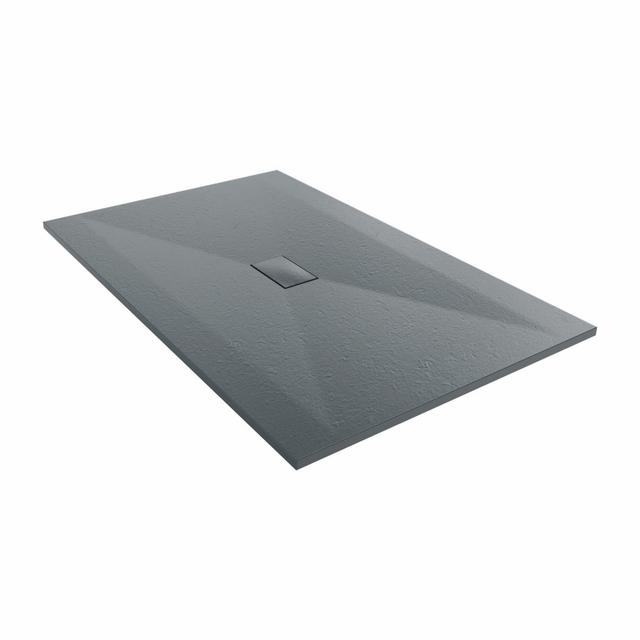 Bozidar W 32mm D Rectangle Shower Tray Brayden Studio Size: 160cm H x 100cm W x 3.2cm D, Colour: Anthracite on Productcaster.