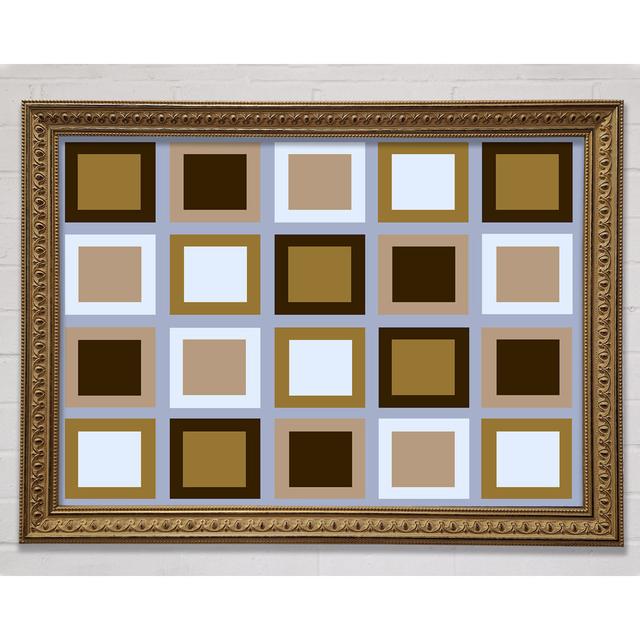 Squared In Square Framed Print Ivy Bronx Size: 21cm H x 29.7cm W x 3cm D on Productcaster.