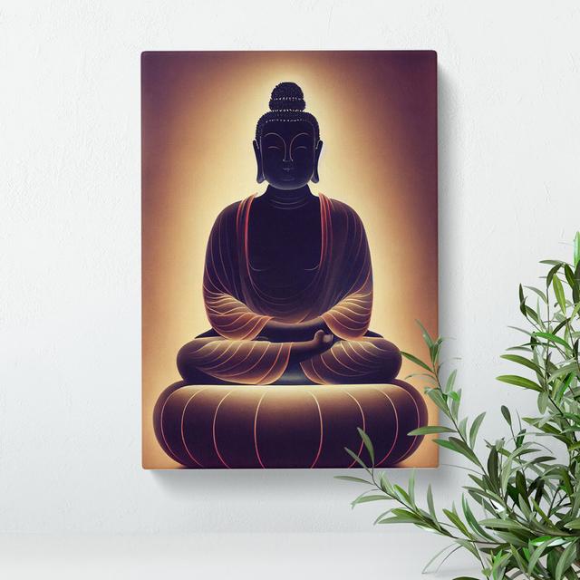 Impressive Buddha - Wrapped Canvas Graphic Art Latitude Vive Size: 50cm H x 35cm W on Productcaster.