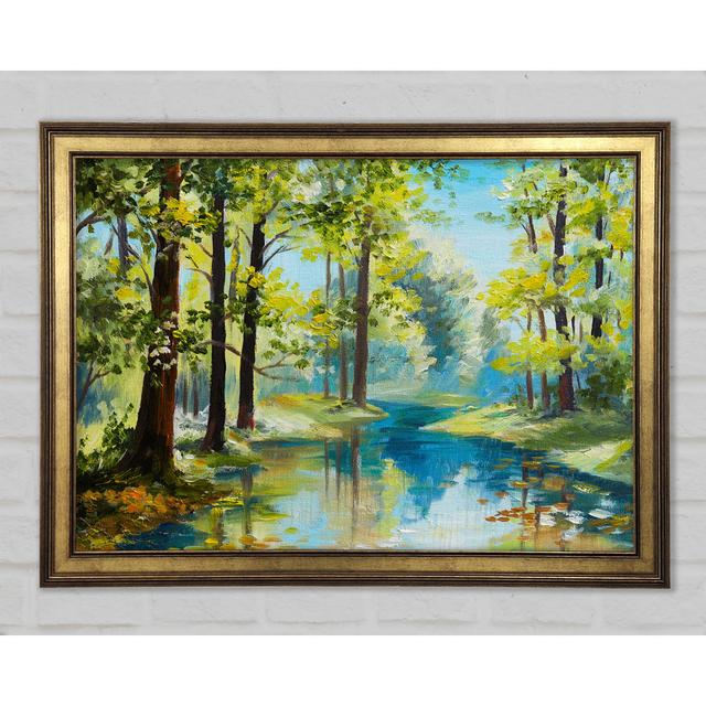 The Forest Green - Single Picture Frame Art Prints Alpen Home Size: 59.1cm H x 84.1cm W 1.5cm D on Productcaster.