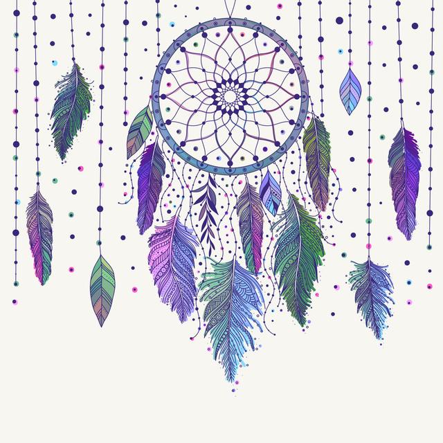 Colorful Dreamcatcher Latitude Vive Size: 122cm H x 122cm W x 3.8 cm D on Productcaster.