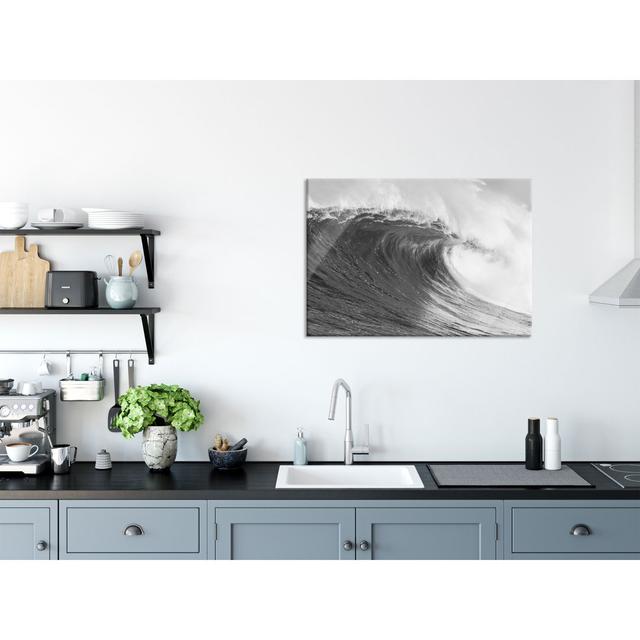 Glass picture | Mural on real glass Huge wave | 2 black and white LFs7500 Highland Dunes Size: 60cm H x 80cm W on Productcaster.