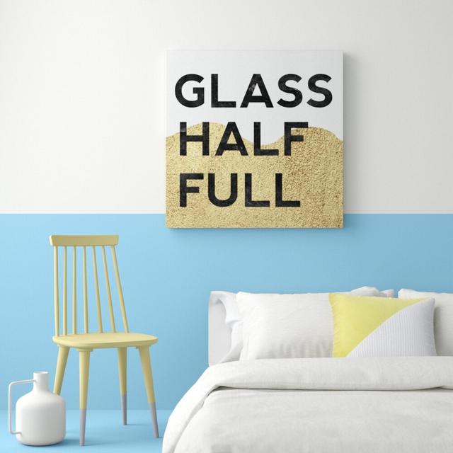 Modern Optimism - Wrapped Canvas Print East Urban Home Size: 91.4 cm H x 91.4 cm W x 3.8 cm D on Productcaster.