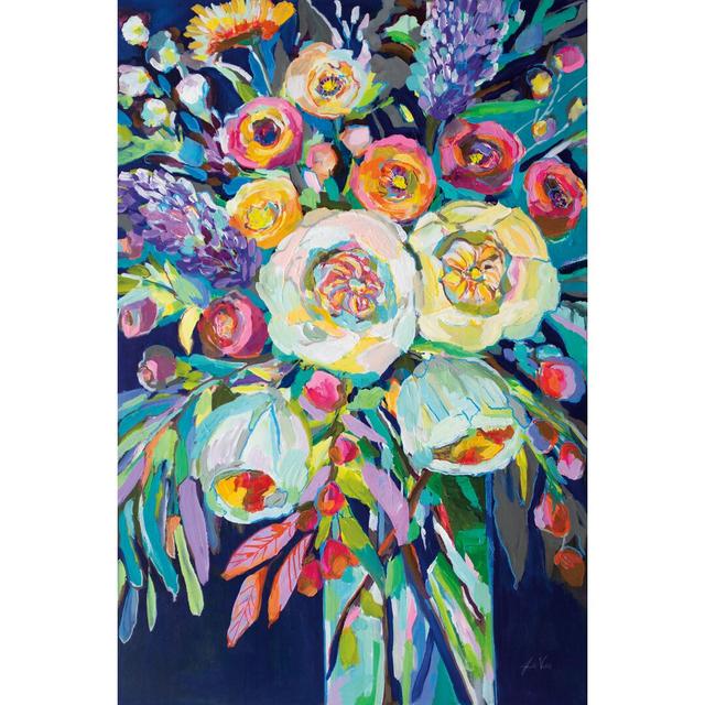 Lilys Bouquet by Jeanette Vertentes - Wrapped Canvas Painting Print Rosalind Wheeler Size: 30cm H x 20cm W on Productcaster.