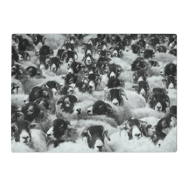 Flock of Sheep Vol.2 Chopping Board East Urban Home Size: 0.4cm H x 28.5cm W x 39cm L on Productcaster.