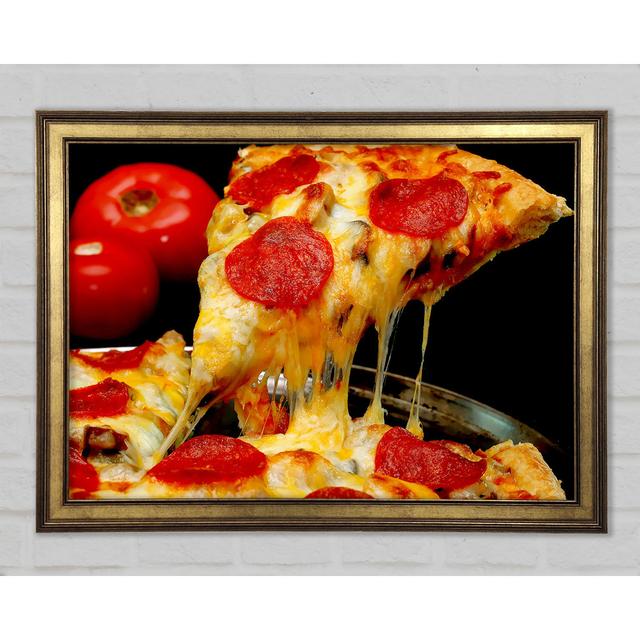 Pizza Heaven - Single Picture Frame Art Prints Ebern Designs Size: 42cm H x 59.7cm W x 1.5cm D on Productcaster.