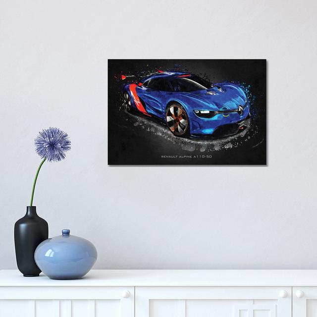 Renault Alpine A110-50 by Gab Fernando - Wrapped Canvas Print Borough Wharf Size: 30.48cm H x 45.72cm W x 1.905cm D on Productcaster.