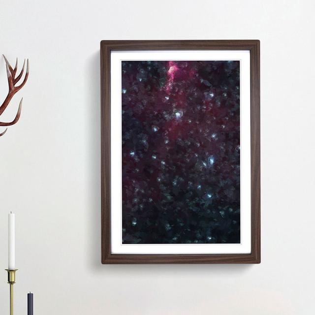 Universe in Abstract Vol.17 - Picture Frame Graphic Art Print East Urban Home Frame Option: Walnut Framed, Size: 48cm H x 36cm W x 2cm D on Productcaster.