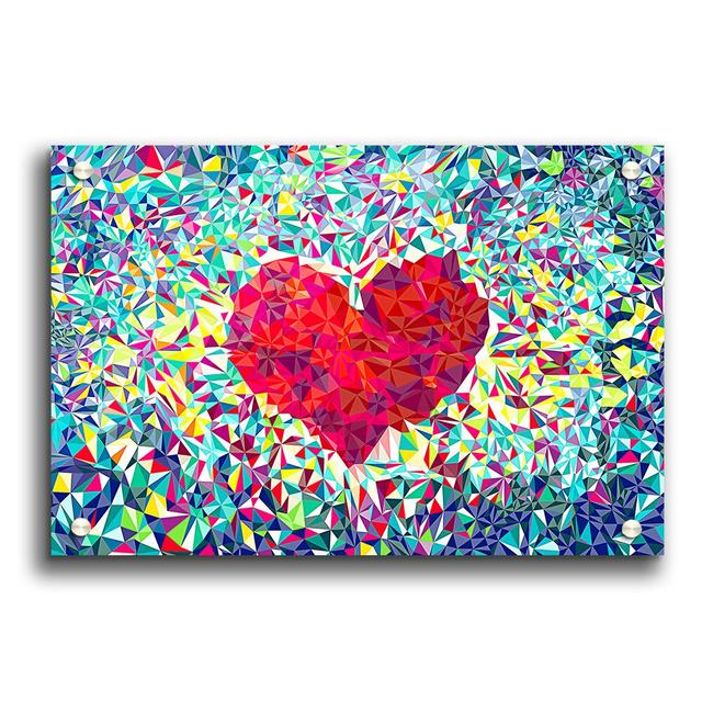 Love Heat Contemporary - Unframed Graphic Art Print on Acrylic East Urban Home Size: 84.1cm H x 118.9cm W on Productcaster.