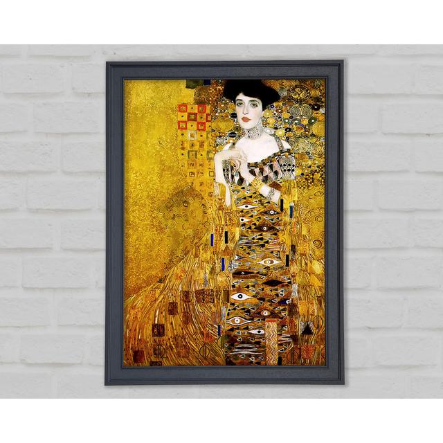 Adele Bloch-Bauer by Gustav Klimt - Single Picture Frame Art Prints on Canvas Ophelia & Co. Size: 118.9cm H x 84.1cm W x 1.5cm D, Format: Gunmetal Fra on Productcaster.