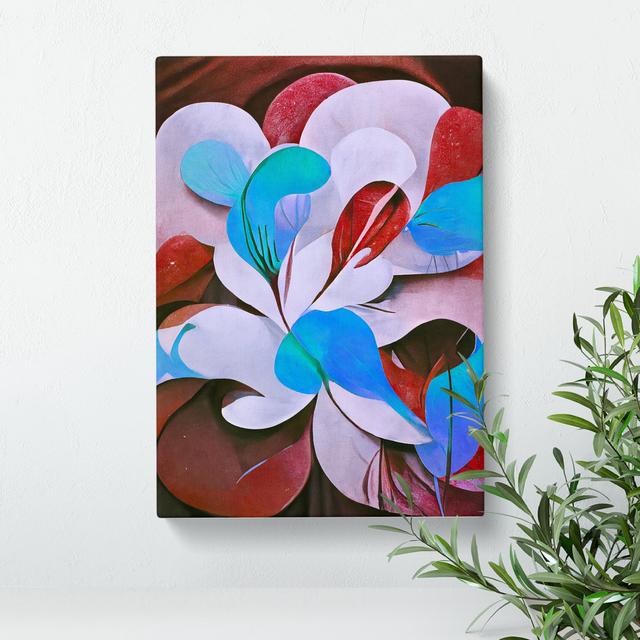 Abstract Floral Painting No.1 Marlow Home Co. Size: 50cm H x 35cm W x 3cm D on Productcaster.