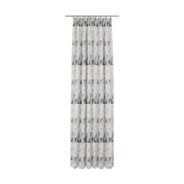 Bernd Pencil Pleat Room Darkening Curtain Corrigan Studio Size: 145cm H x 132cm W, Curtain Colour: Light grey/Grey on Productcaster.