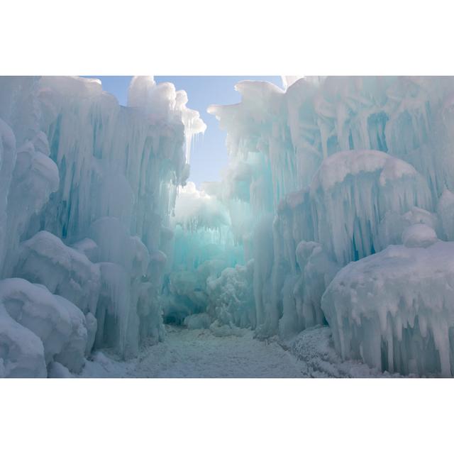 Path Between Ice Walls. by KiraVolkov - Wrapped Canvas Print 17 Stories Size: 81cm H x 122cm W on Productcaster.