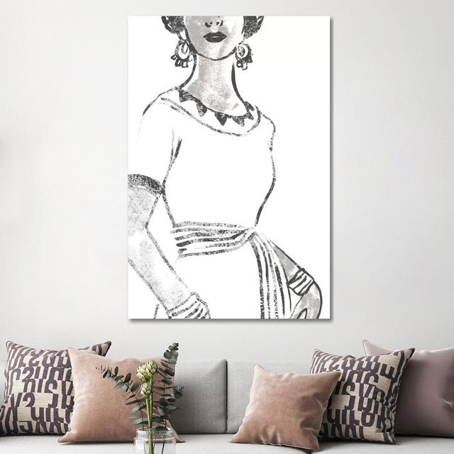 Fashion Plate Power I by - Gallery-Wrapped Canvas Giclée Fairmont Park Size: 45.72cm H x 30.48cm W x 1.905cm D on Productcaster.