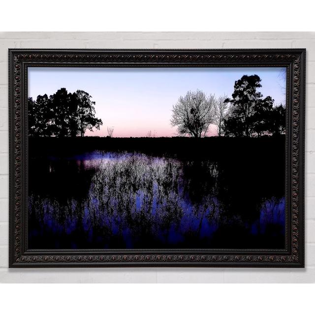 The Purple Morning Lake - Single Picture Frame Art Prints Bright Star Size: 100cm H x 141.4cm W on Productcaster.