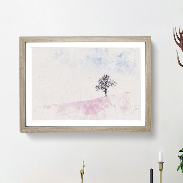 The Tree Swing - Picture Frame Painting Print East Urban Home Frame Option: Oak Framed, Size: 33cm H x 45cm W x 2cm D on Productcaster.