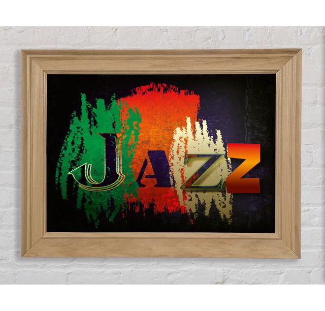 Jazz 1 - Single Picture Frame Art Prints Bright Star Size: 100cm H x 141.4cm W x 8cm D on Productcaster.