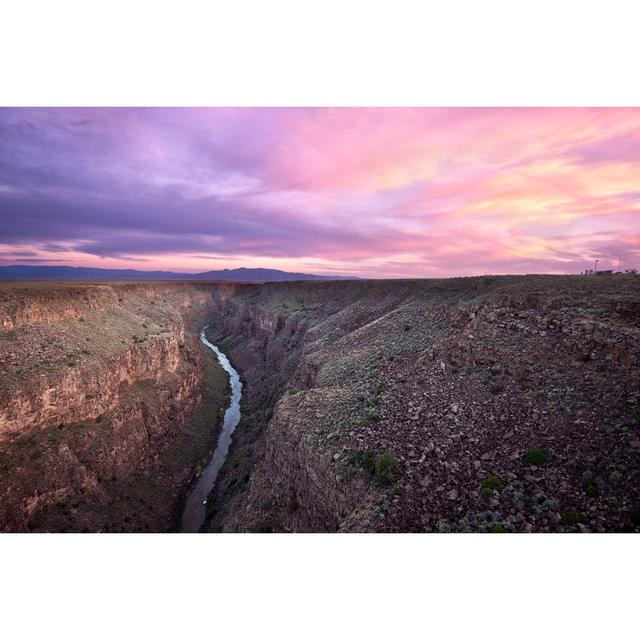 Sunset at Rio Grande by Adam-Springer - Wrapped Canvas Photograph Alpen Home Size: 81cm H x 122cm W on Productcaster.