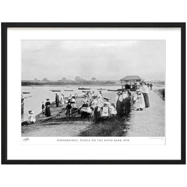 'Woodbridge, People on the River Bank 1898' by Francis Frith - Picture Frame Photograph Print on Paper The Francis Frith Collection Size: 40cm H x 50c on Productcaster.