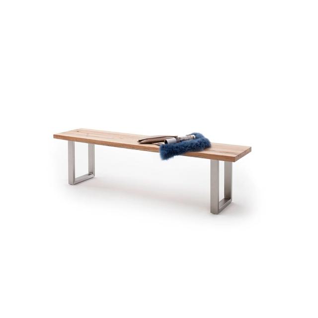 Sandra Two Seat Bench Williston Forge Size: 200cm W x 50cm H x 40cm D, Colour/Finish: Silver on Productcaster.