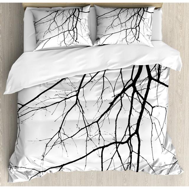 Cecelio Graphic Print & Text [EU ONLY] Duvet Cover Set with Pillowcases 17 Stories Size: Kingsize - 2 Standard Pillowcases on Productcaster.