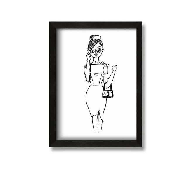 Elegance Is Free Framed Print Ophelia & Co. Format: Gunmetal Framed Paper, Size: 42cm H x 29.7cm W x 1.5cm D on Productcaster.